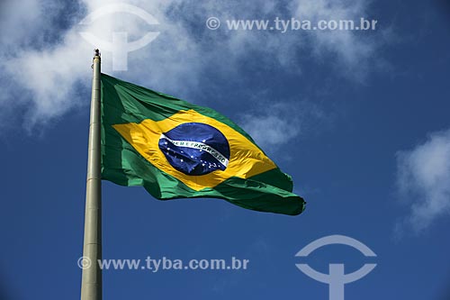 View of the Brazilian flag - Rio de Janeiro city - Rio de Janeiro state (RJ) - Brazil