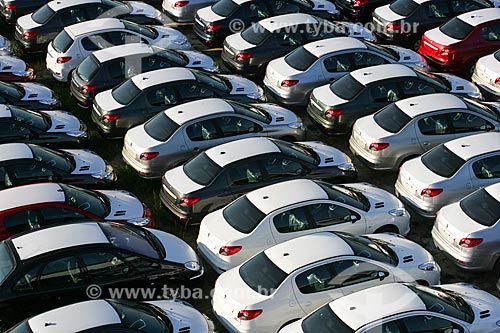  Courtyard of the factory of PSA Peugeot Citroën  - Porto Real city - Rio de Janeiro state (RJ) - Brazil