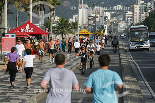  Bike lane on Vieira Souto Avenue  - Rio de Janeiro city - Rio de Janeiro state (RJ) - Brazil