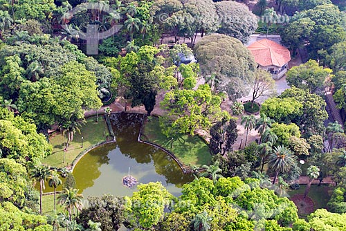  Subject: Aerial view of the Luz Park / Place: Sao Paulo city - Sao Paulo state (SP) - Brazil / Date: 10/2013 