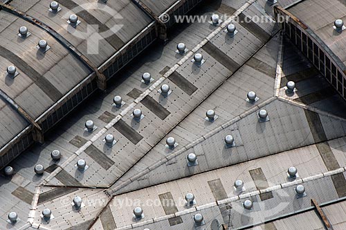  Subject: Aerial view of roof of the Municipal Market of Lapa / Place: Sao Paulo city - Sao Paulo state (SP) - Brazil / Date: 10/2013 