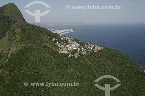  Partial view of the Vidigal slum  - Rio de Janeiro city - Rio de Janeiro state (RJ) - Brazil