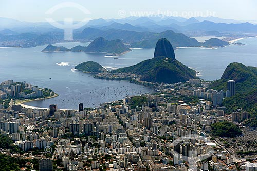  Subject: Aerial photo of Botafogo Bay with the Sugar Loaf in the background / Place: Botafogo neighborhood - Rio de Janeiro city - Rio de Janeiro state (RJ) - Brazil / Date: 11/2013 