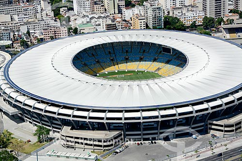  Subject: Aerial photo of Journalist Mario Filho Stadium (1950) - also known as Maracana / Place: Maracana neighborhood - Rio de Janeiro city - Rio de Janeiro state (RJ) - Brazil / Date: 11/2013 
