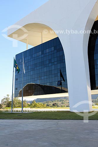  Subject: Snippet from facade of Tiradentes Palace - Tiradentes Palace - headquarters of the State Government - President Tancredo Neves Administrative Center (2010) / Place: Belo Horizonte city - Minas Gerais state (MG) - Brazil / Date: 08/2013 