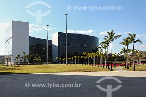  Subject: Minas Building and Gerais Building - headquarters of the Departments of the State Government - President Tancredo Neves Administrative Center (2010) / Place: Belo Horizonte city - Minas Gerais state (MG) - Brazil / Date: 08/2013 