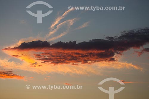  Subject: Clouds in the sky during sunset / Place: Arraial do Cabo city - Rio de Janeiro state (RJ) - Brazil / Date: 01/2014 