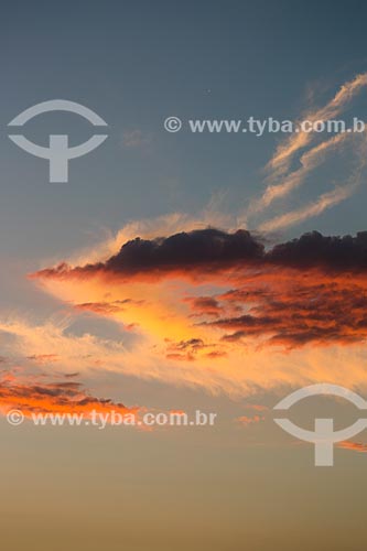  Subject: Clouds in the sky during sunset / Place: Arraial do Cabo city - Rio de Janeiro state (RJ) - Brazil / Date: 01/2014 