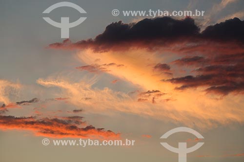  Subject: Clouds in the sky during sunset / Place: Arraial do Cabo city - Rio de Janeiro state (RJ) - Brazil / Date: 01/2014 