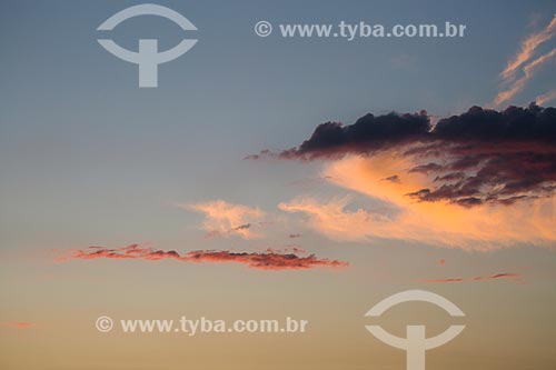  Subject: Clouds in the sky during sunset / Place: Arraial do Cabo city - Rio de Janeiro state (RJ) - Brazil / Date: 01/2014 