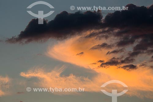  Subject: Clouds in the sky during sunset / Place: Arraial do Cabo city - Rio de Janeiro state (RJ) - Brazil / Date: 01/2014 