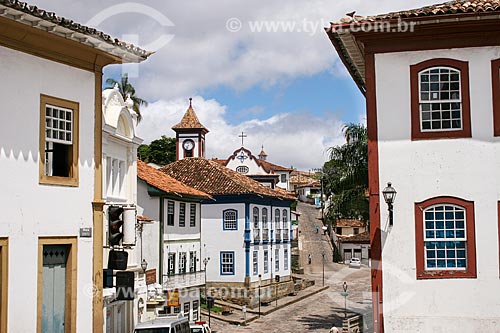  Subject: View of old building the Forum in the background / Place: Diamantina city - Minas Gerais state (MG) - Brazil / Date: 12/2007 