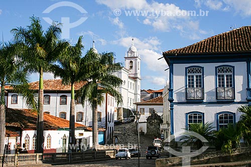  Subject: View of Fórum the right and the Santo Antonio Metropolitan Cathedral in the background  / Place: Diamantina city - Minas Gerais state (MG) - Brazil / Date: 12/2007 