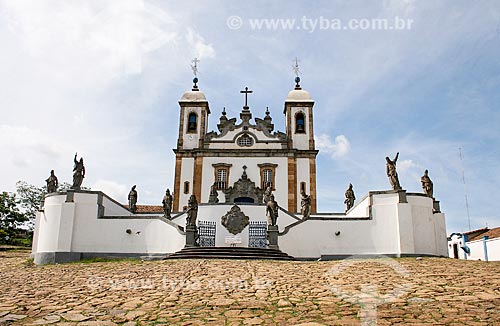  Subject: View of the Sanctuary of Bom Jesus de Matosinhos and the twelve prophets / Place: Congonhas city - Minas Gerais state (MG) - Brazil / Date: 12/2007 