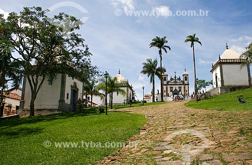  Subject: View of the Sanctuary of Bom Jesus de Matosinhos from the Passion Stations / Place: Congonhas city - Minas Gerais state (MG) - Brazil / Date: 12/2007 