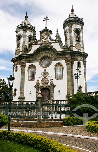  Subject: View of Sao Francisco de Assis Church / Place: Sao João del Rei city - Minas Gerais state (MG) - Brazil / Date: 12/2007 