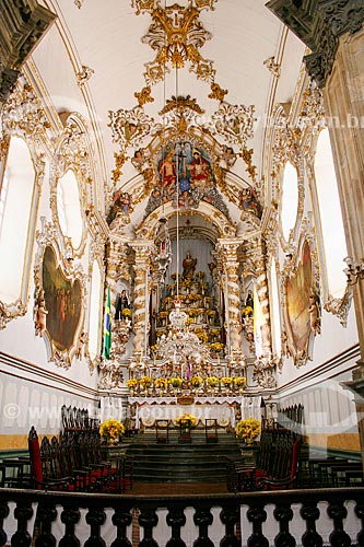  Subject: View of altar-mor Sao Francisco de Assis Church / Place: Sao João del Rei city - Minas Gerais state (MG) - Brazil / Date: 12/2007 
