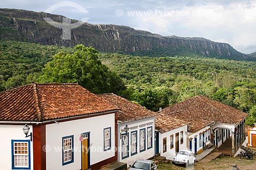  Subject: Colonial house with Sierra Sao Jose / Place: Tiradentes city - Minas Gerais state (MG) - Brazil / Date: 12/2007 