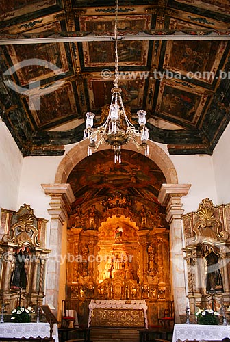  Subject: Altar-mor of Nossa Senhora do Rosario Church / Place: Tiradentes city - Minas Gerais state (MG) - Brazil / Date: 12/2007 