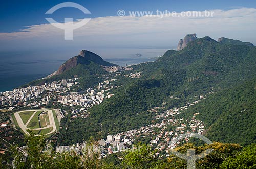  Subject: General view of the Gavea Hippodrome and of Botanical Garden of Rio de Janeiro / Place: Gavea neighborhood - Rio de Janeiro city - Rio de Janeiro state (RJ) - Brazil / Date: 01/2014 