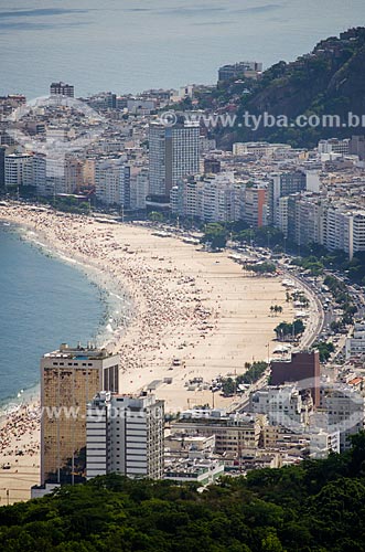  Subject: View of Leme Beach and Copacabana Beach in the background / Place: Copacabana neighborhood - Rio de Janeiro city - Rio de Janeiro state (RJ) - Brazil / Date: 01/2014 