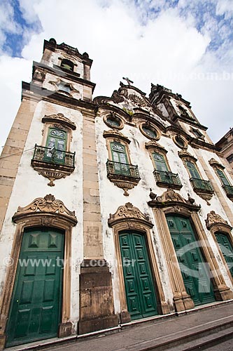  Subject: Facade of Matriz Church of Santissimo Sacramento de Santo Antonio (1790) / Place: Santo Antonio neighborhood - Recife city - Pernambuco state (PE) - Brazil / Date: 11/2013 