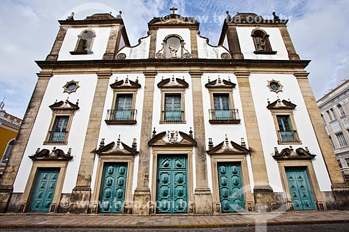  Subject: Facade of Madre de Deus Church (XVII century) / Place: Recife city - Pernambuco state (PE) - Brazil / Date: 11/2013 