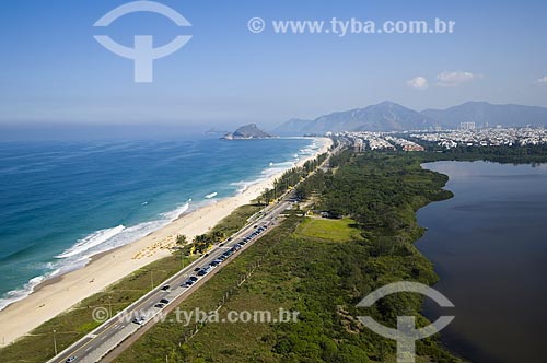 Subject: Aerial view of Reserva Beach / Place: Barra da Tijuca neighborhood - Rio de Janeiro city - Rio de Janeiro state (RJ) - Brazil / Date: 06/2009 