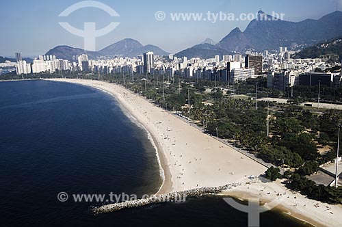  Subject: Aerial view of Flamengo Beach / Place: Flamengo neighborhood - Rio de Janeiro city - Rio de Janeiro state (RJ) - Brazil / Date: 06/2009 
