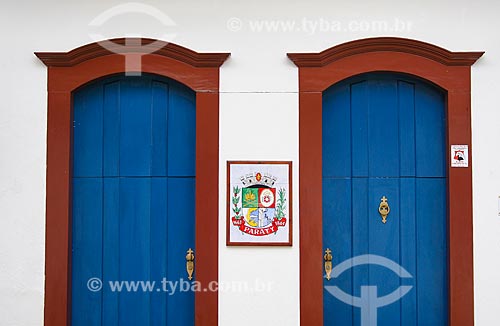  Subject: Facade of house - historic center of Paraty city / Place: Paraty city - Rio de Janeiro state (RJ) - Brazil / Date: 12/2007 