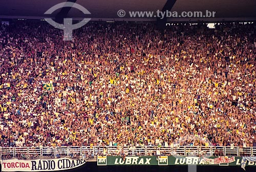  Soccer fan - Brazil x Uruguay - 1994 World Cup Qualifiers - Journalist Mario Filho Stadium (1950) - also known as Maracana  - Rio de Janeiro city - Rio de Janeiro state (RJ) - Brazil