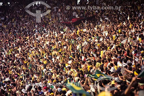  Soccer fan - Brazil x Uruguay - 1994 World Cup Qualifiers - Journalist Mario Filho Stadium (1950) - also known as Maracana  - Rio de Janeiro city - Rio de Janeiro state (RJ) - Brazil