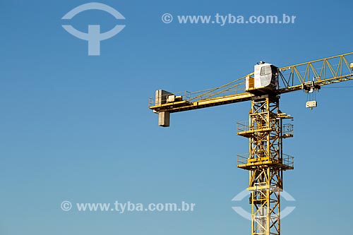  Subject: Crane used in construction of hotel / Place: Copacabana neighborhood - Rio de Janeiro city - Rio de Janeiro state (RJ) - Brazil / Date: 01/2014 
