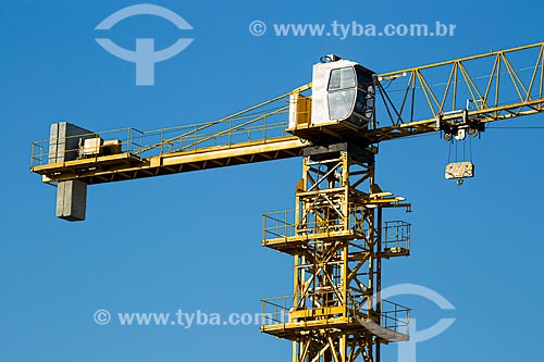  Subject: Crane used in construction of hotel / Place: Copacabana neighborhood - Rio de Janeiro city - Rio de Janeiro state (RJ) - Brazil / Date: 01/2014 