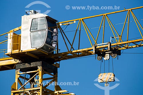  Subject: Crane used in construction of hotel / Place: Copacabana neighborhood - Rio de Janeiro city - Rio de Janeiro state (RJ) - Brazil / Date: 01/2014 