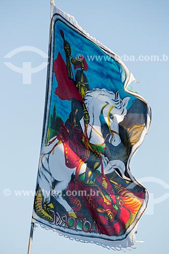  Subject: Flag in homage of Sao Jorge / Place: Rio de Janeiro city - Rio de Janeiro state (RJ) - Brazil / Date: 01/2014 