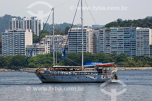  Subject: Schooner doing sightseeing - Rio de Janeiro waterfront / Place: Urca neighborhood - Rio de Janeiro city - Rio de Janeiro state (RJ) - Brazil / Date: 01/2014 