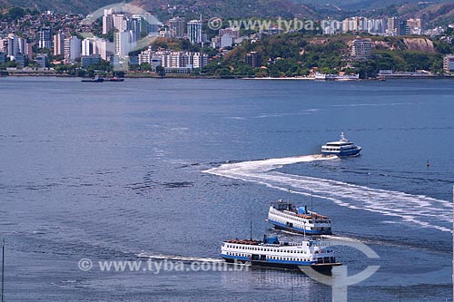  Subject: Boat that transports passengers between Rio and Niteroi in Guanabara Bay / Place: Rio de Janeiro city - Rio de Janeiro state (RJ) - Brazil / Date: 03/2014 