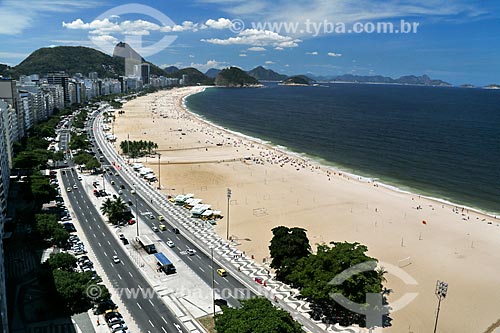  Subject: Atlantica Avenue with the Sugar Loaf in the background / Place: Copacabana neighborhood - Rio de Janeiro city - Rio de Janeiro state (RJ) - Brazil / Date: 03/2014 