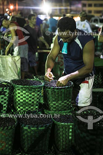  Subject: Açai Fair - Ver-o-peso Market / Place: Belem City - Para state (PA) - Brazil / Date: 03/2014 