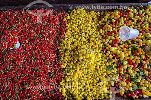  Subject: Peppers on sale of Ver-o-peso / Place: Belem city - Para state (PA) - Brazil / Date: 10/2012 