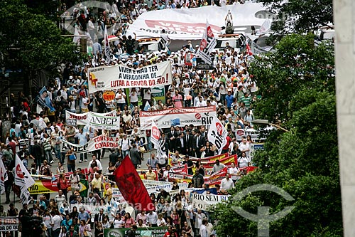  Demonstration Veta Dilma! - against distribution of oil royalties  - Rio de Janeiro city - Rio de Janeiro state (RJ) - Brazil