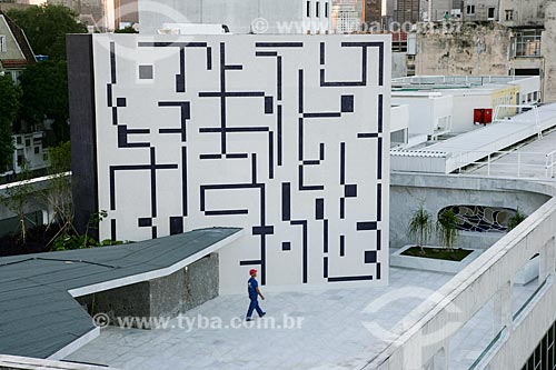  Panel on roof of Manchete Building  - Rio de Janeiro city - Rio de Janeiro state (RJ) - Brazil