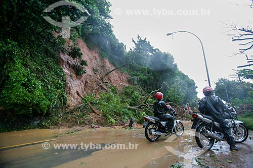  Landslides - Niemeyer Avenue  - Rio de Janeiro city - Rio de Janeiro state (RJ) - Brazil