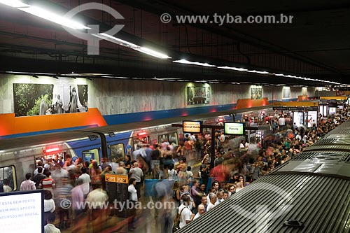  Plataform of Cinelandia Station of Rio Subway  - Rio de Janeiro city - Rio de Janeiro state (RJ) - Brazil