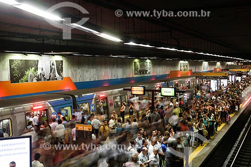  Plataform of Cinelandia Station of Rio Subway  - Rio de Janeiro city - Rio de Janeiro state (RJ) - Brazil