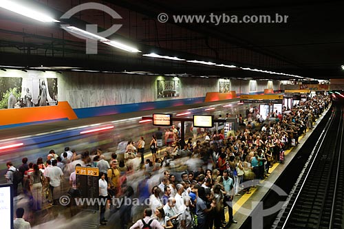  Plataform of Cinelandia Station of Rio Subway  - Rio de Janeiro city - Rio de Janeiro state (RJ) - Brazil