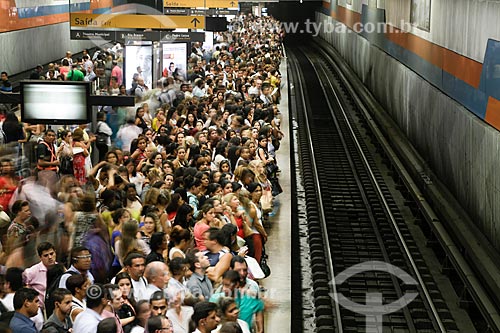  Plataform of Cinelandia Station of Rio Subway  - Rio de Janeiro city - Rio de Janeiro state (RJ) - Brazil