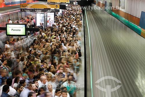  Plataform of Cinelandia Station of Rio Subway  - Rio de Janeiro city - Rio de Janeiro state (RJ) - Brazil