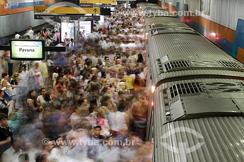  Plataform of Cinelandia Station of Rio Subway  - Rio de Janeiro city - Rio de Janeiro state (RJ) - Brazil